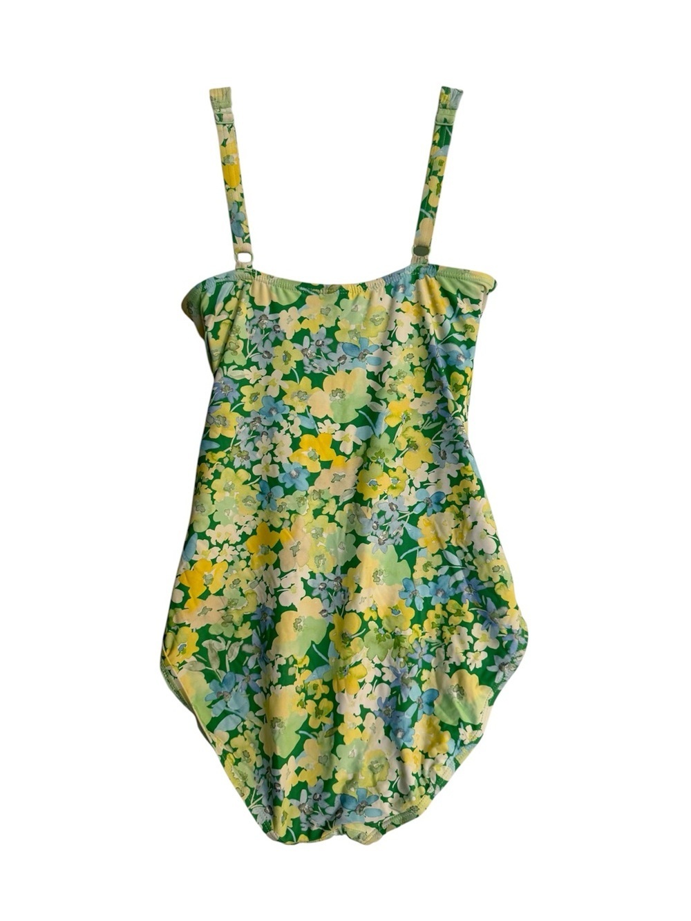 NIPTUCK SWIM Floral Wrap-Front One-Piece Swimsuit Floral Multi Fit Cup Size 10 - Picture 3 of 7